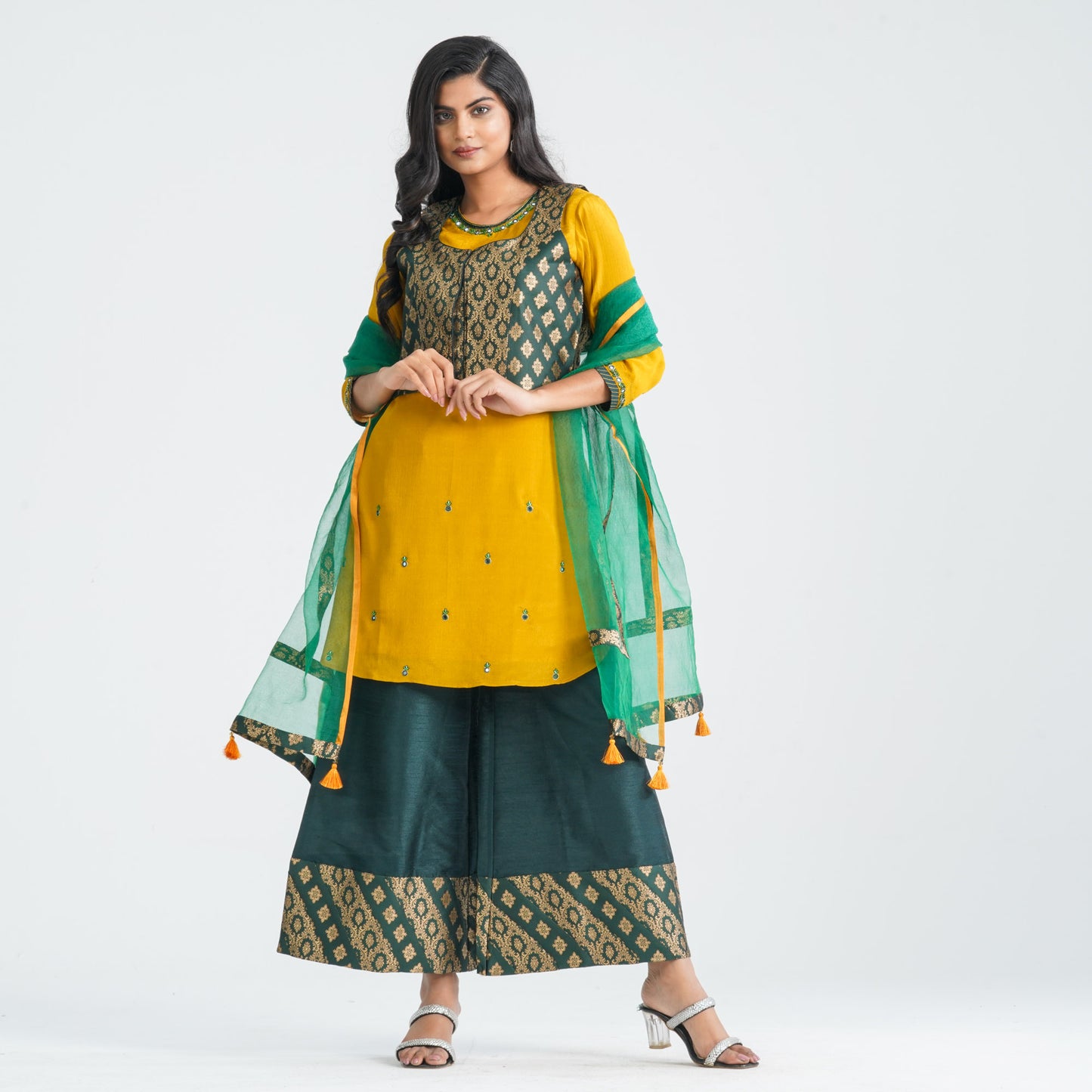 Women’s Silk Georgette Three Piece Set