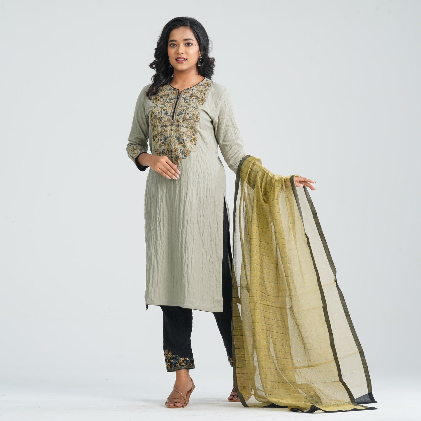 Women Cotton Three Piece Set