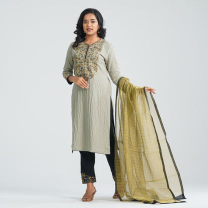 Women Cotton Three Piece Set