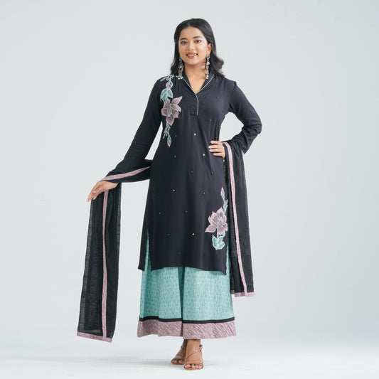 Women's Black Three Piece Set