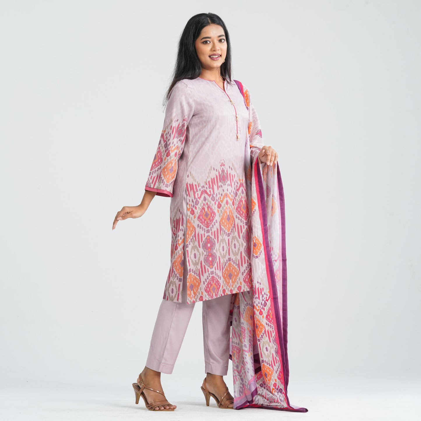 Women's Blended Silk Three Piece Set