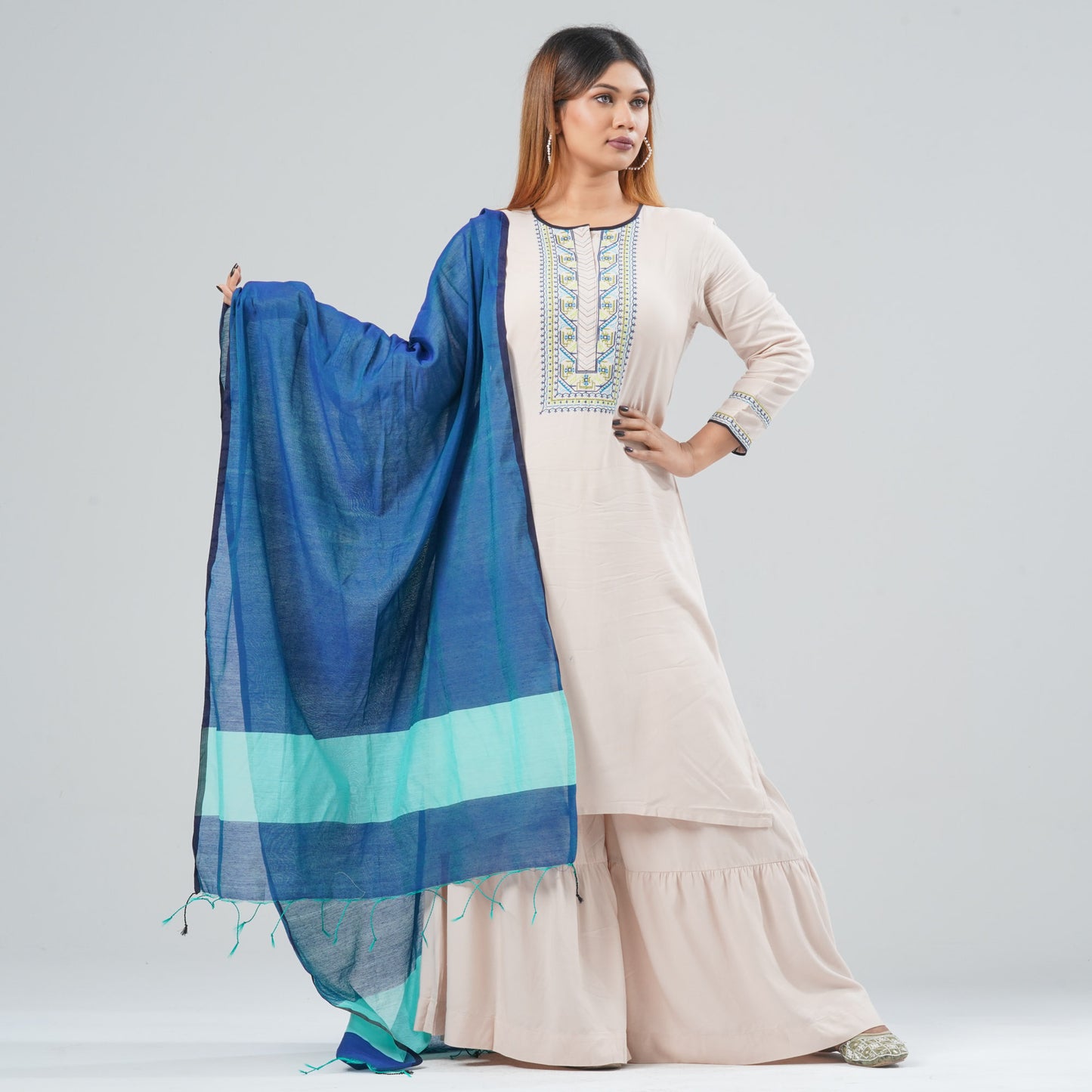 Women Cotton Three Piece Set