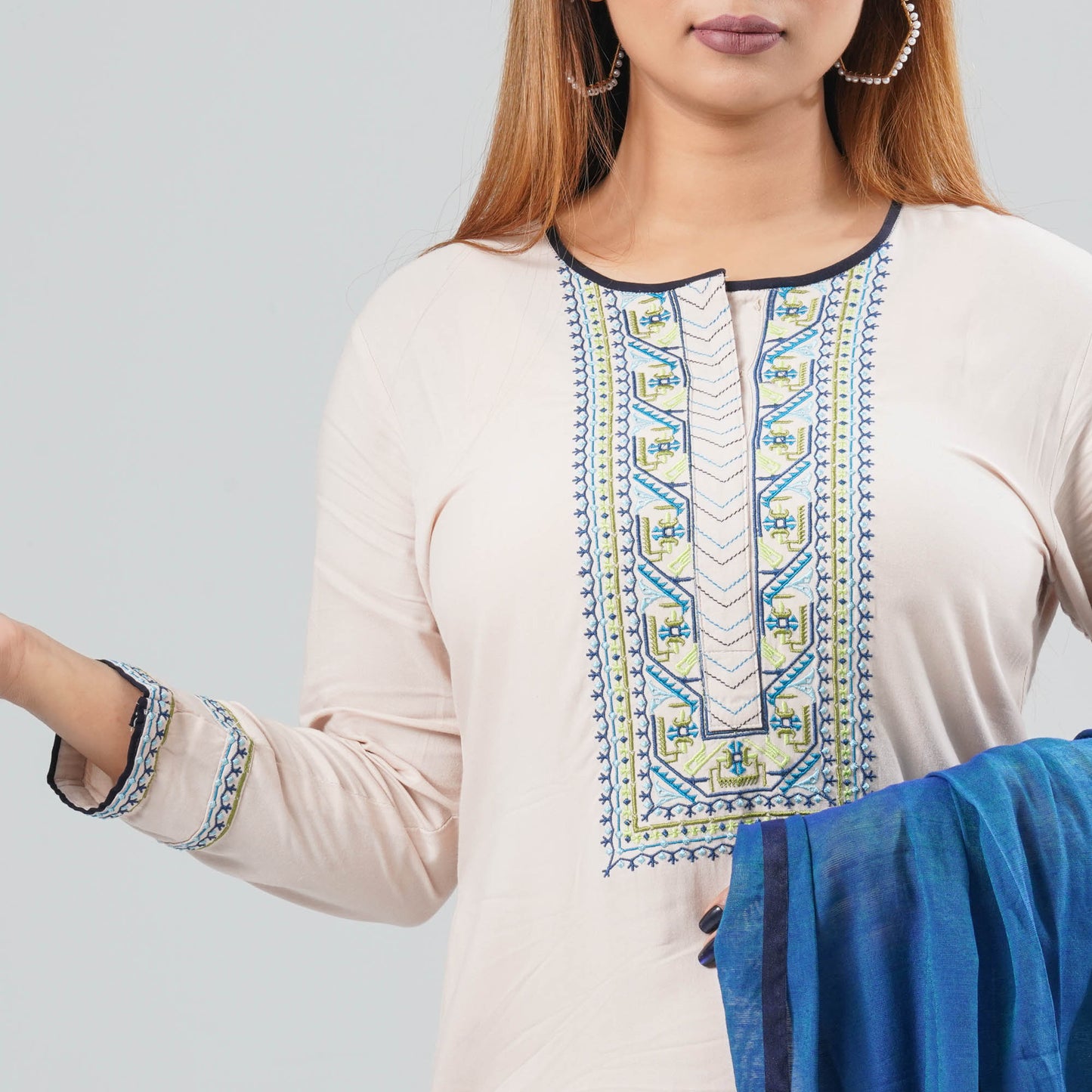 Women Cotton Three Piece Set