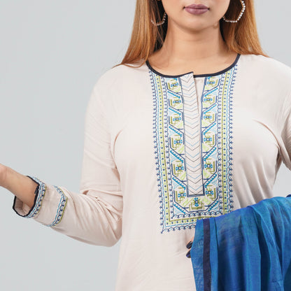 Women Cotton Three Piece Set