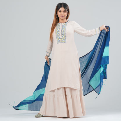 Women Cotton Three Piece Set