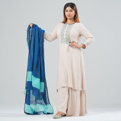 Women Cotton Three Piece Set