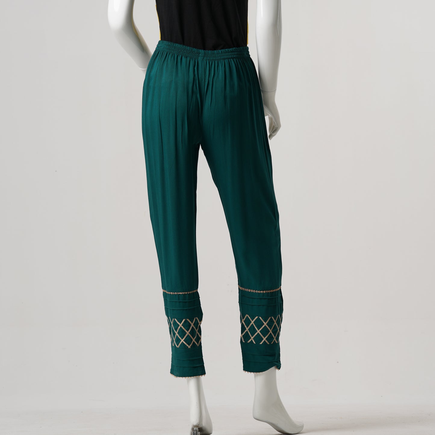 Womens Ethnic Bottom-Green