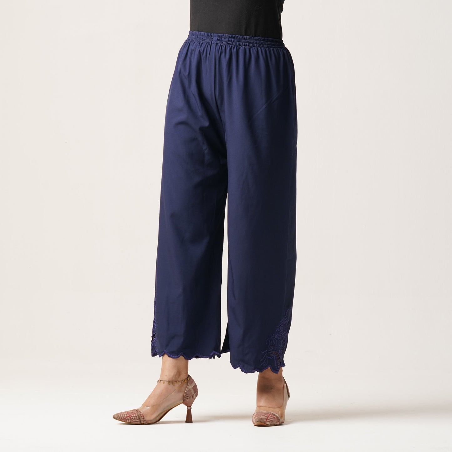 Womens Ethnic Bottom-Navy