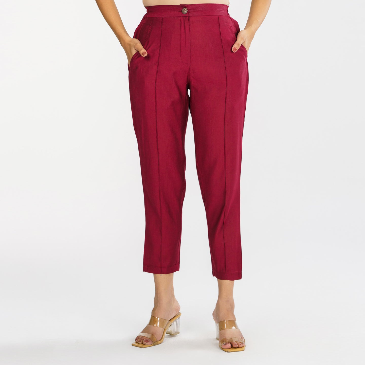 ETHNIC BOTTOM-MAROON