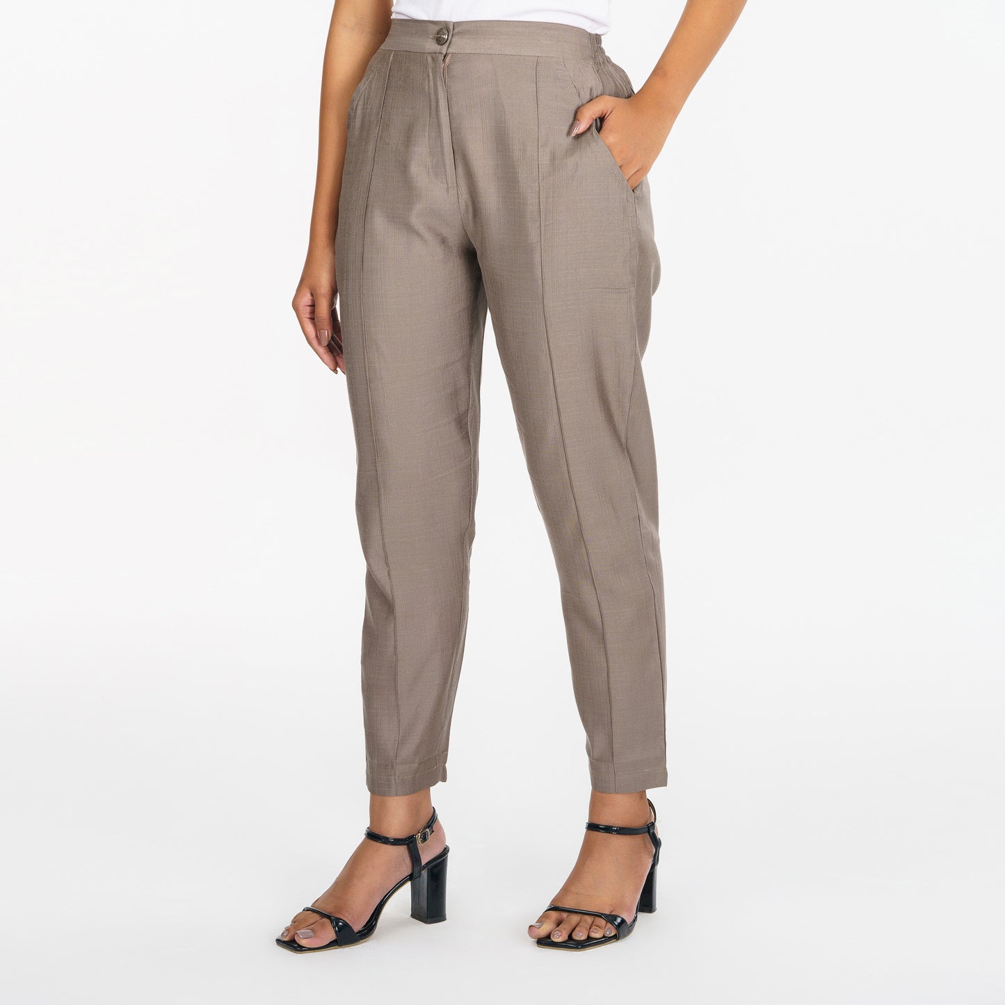 Womens Ethnic Beige Pant