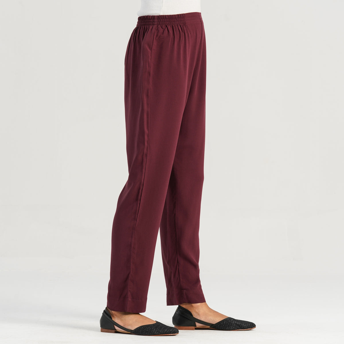 Womens Maroon Bottom