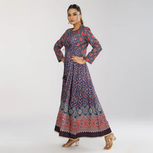 Load image into Gallery viewer, Women&#39;s Ethnic Navy Gown
