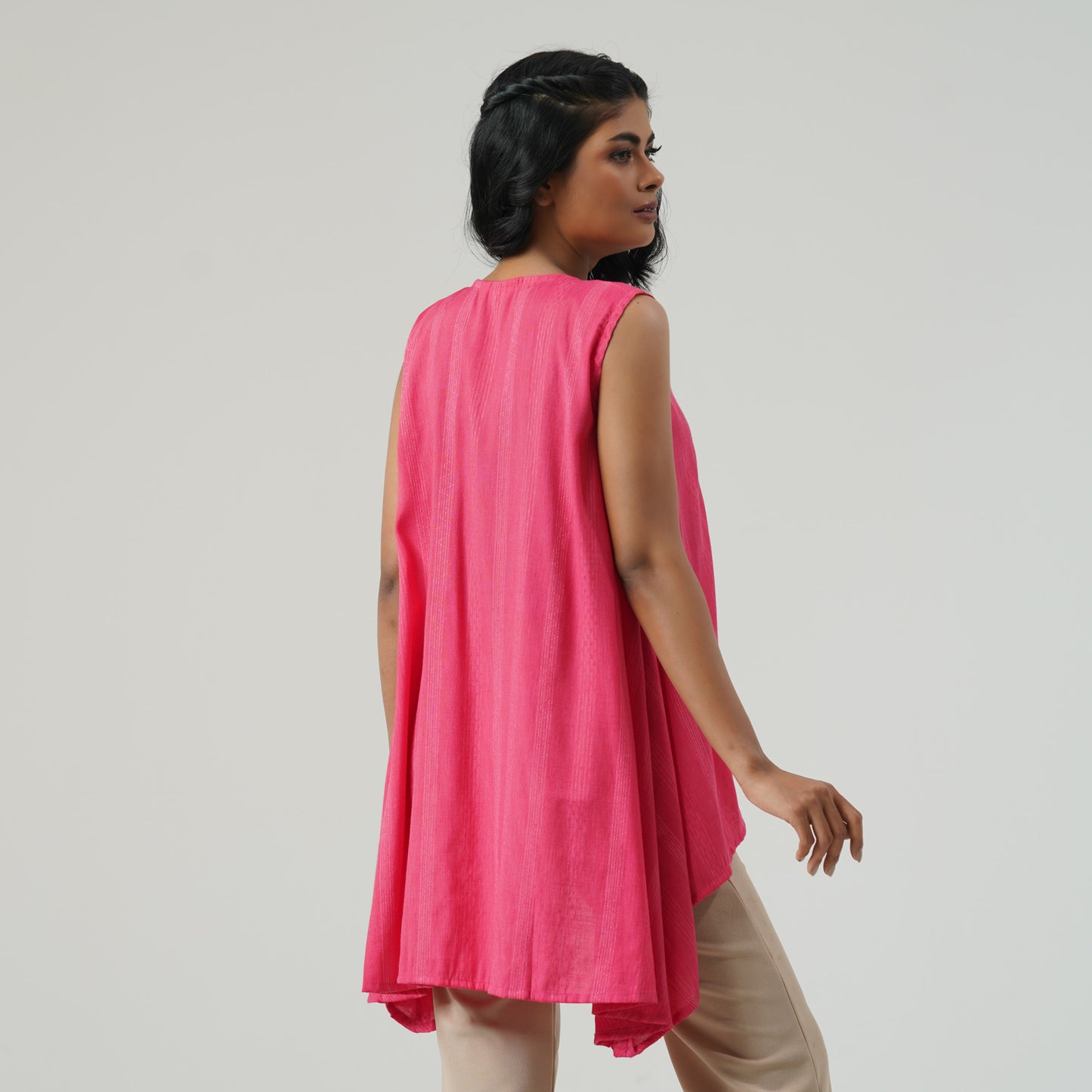 Womens Ethnic Pink Shrug