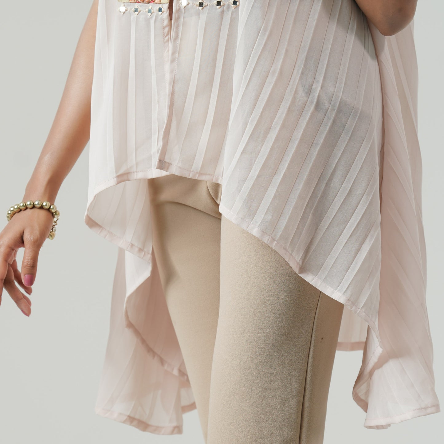 Womens Ethnic Peach Shrug