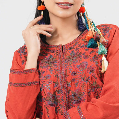 Women’s Crinkle Georgette Kurti