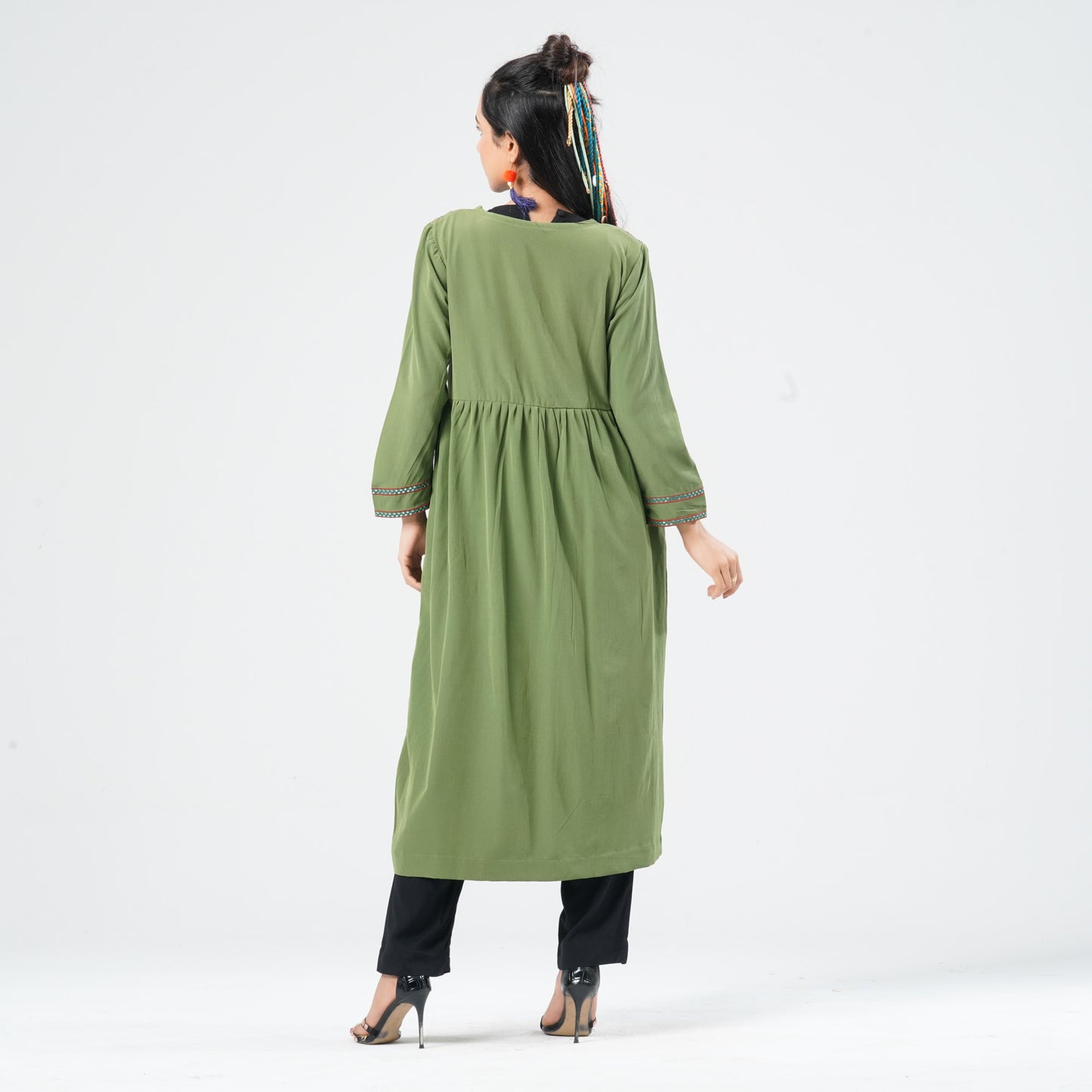 Women’s Crinkle Georgette Kurti