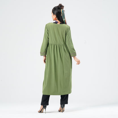 Women’s Crinkle Georgette Kurti