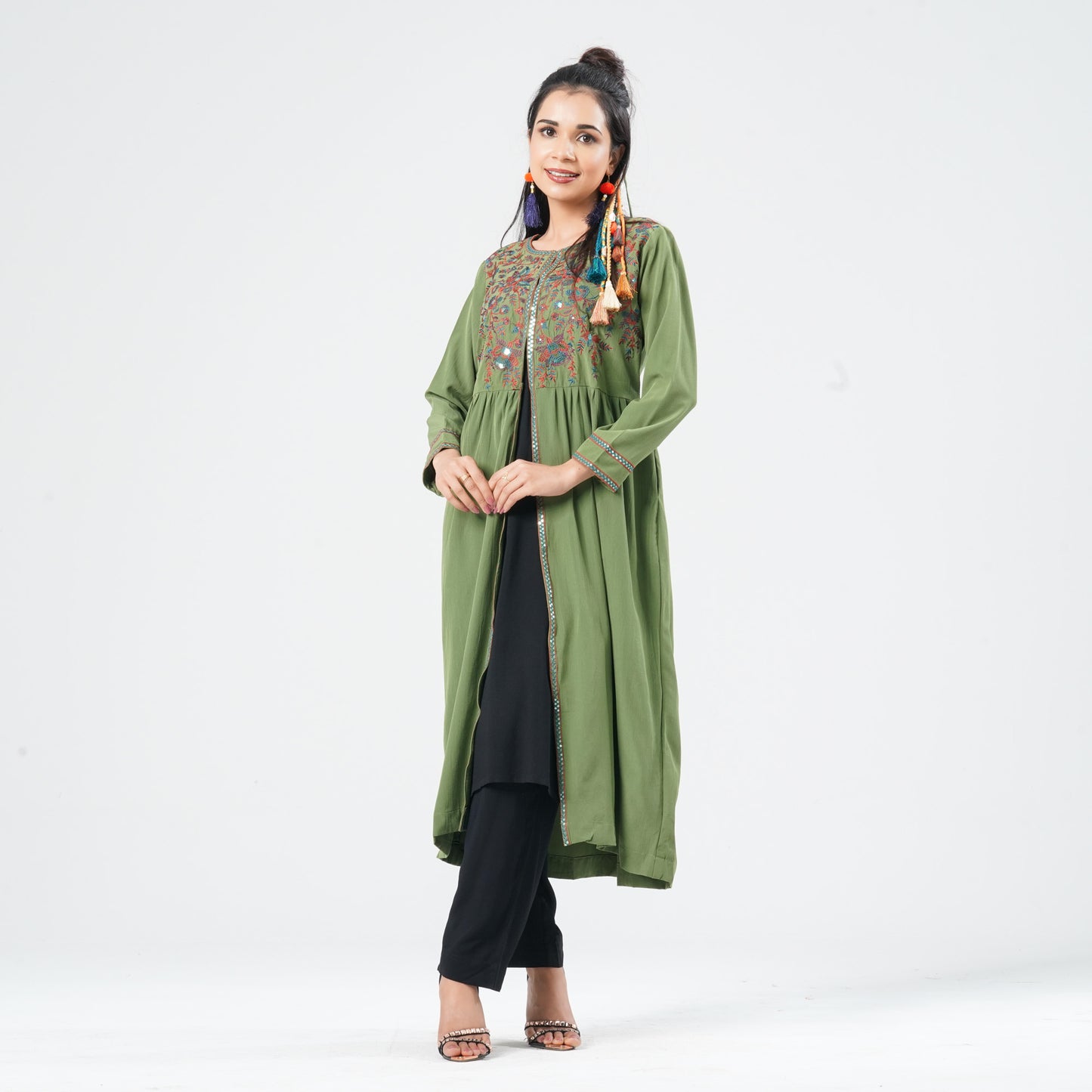 Women’s Crinkle Georgette Kurti