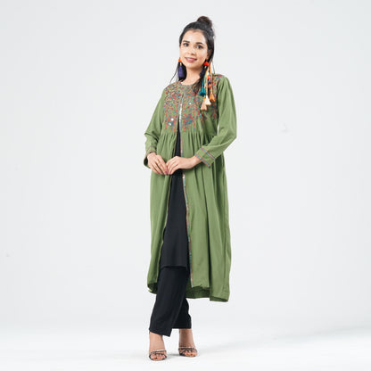 Women’s Crinkle Georgette Kurti
