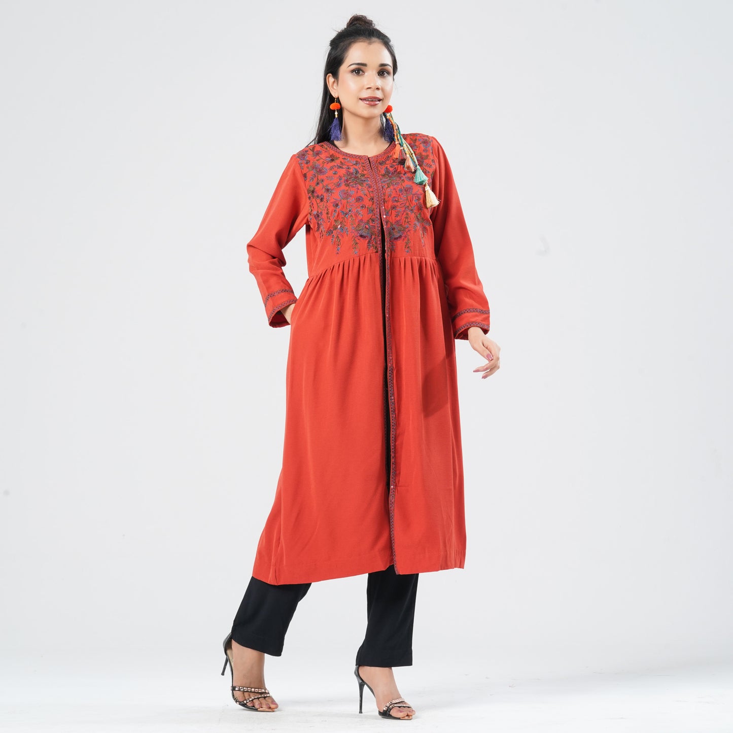 Women’s Crinkle Georgette Kurti