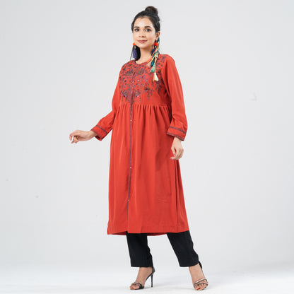 Women’s Crinkle Georgette Kurti