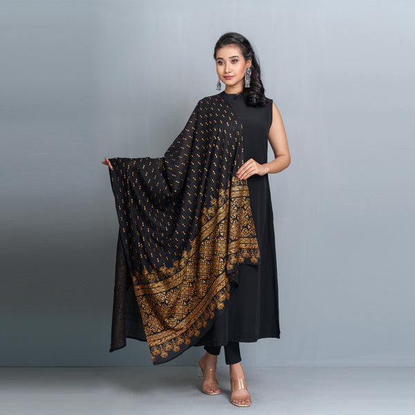 Ladies Dupatta- Black