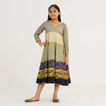 Load image into Gallery viewer, Girls Yellow Ethnic Gown
