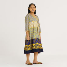 Load image into Gallery viewer, Girls Yellow Ethnic Gown
