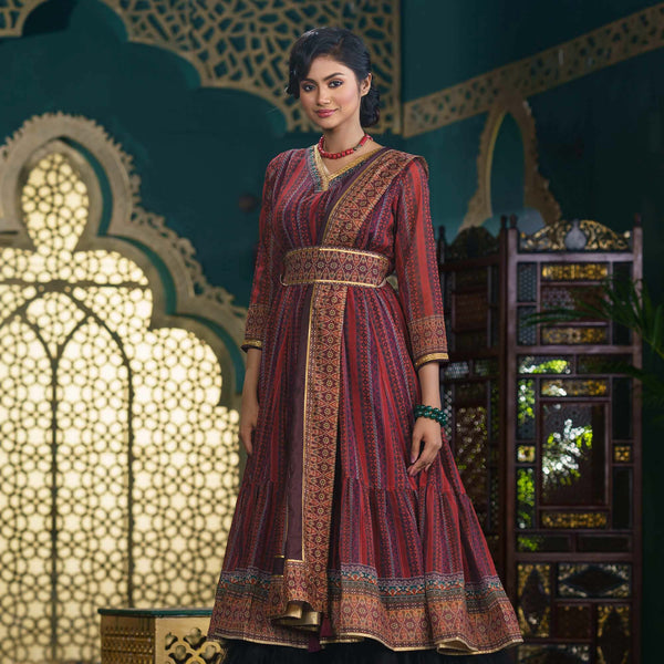 ETHNIC GOWN-MULTI COLOR