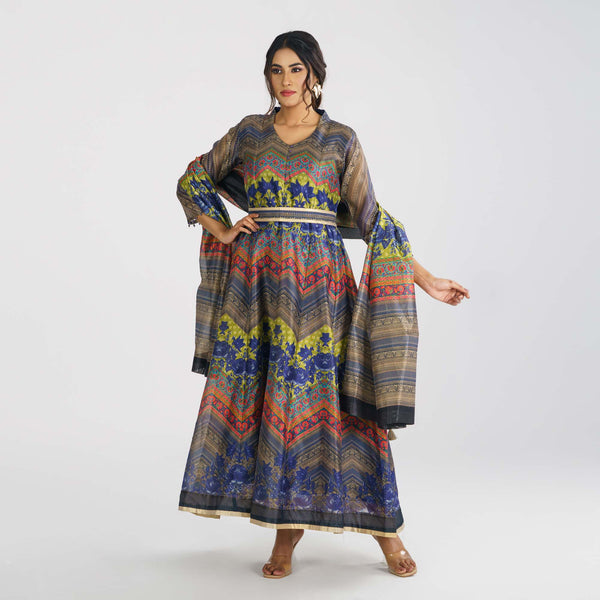 Women’s Ethnic Multi Color Gown