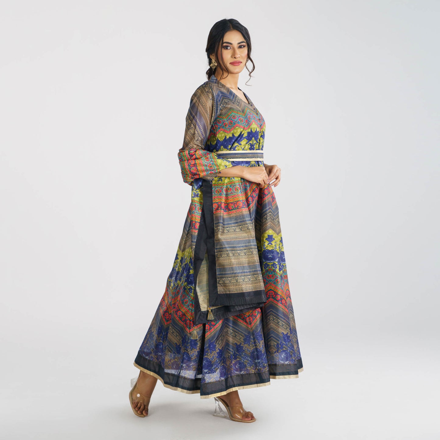 Women’s Ethnic Multi Color Gown