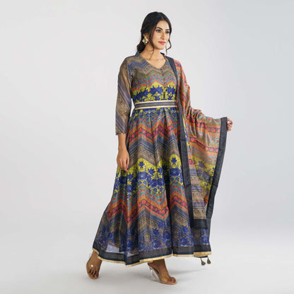 Women’s Ethnic Multi Color Gown