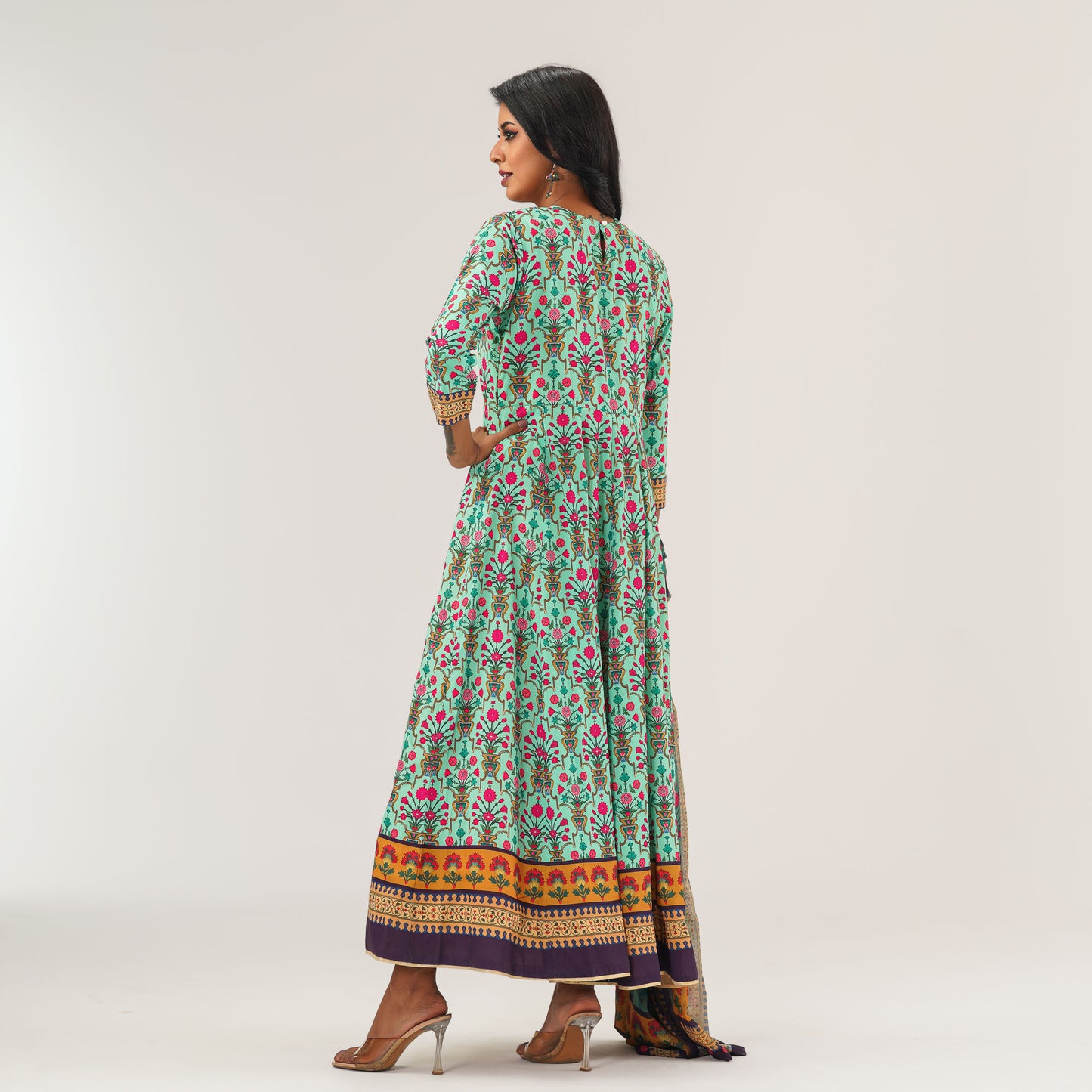 Ethnic Multi Color Gown