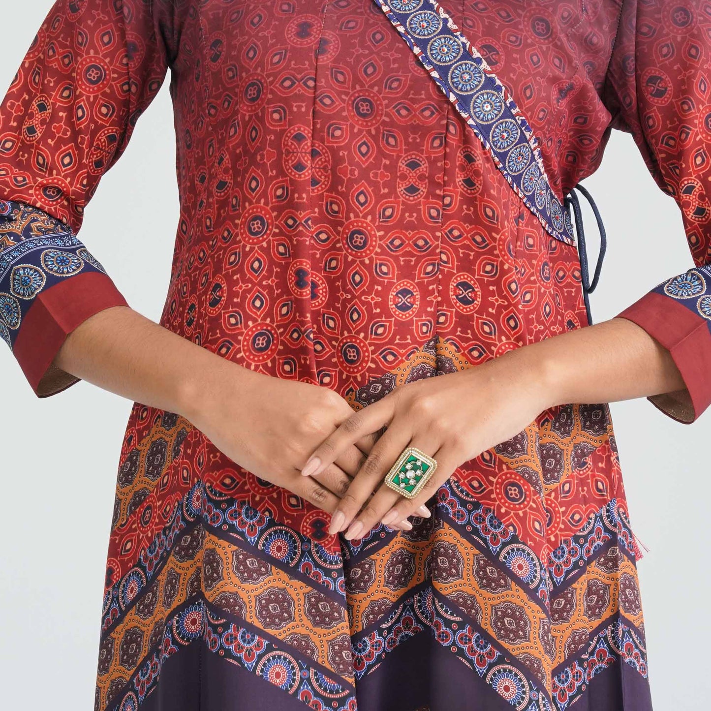 Women's Mixed Cotton Gown
