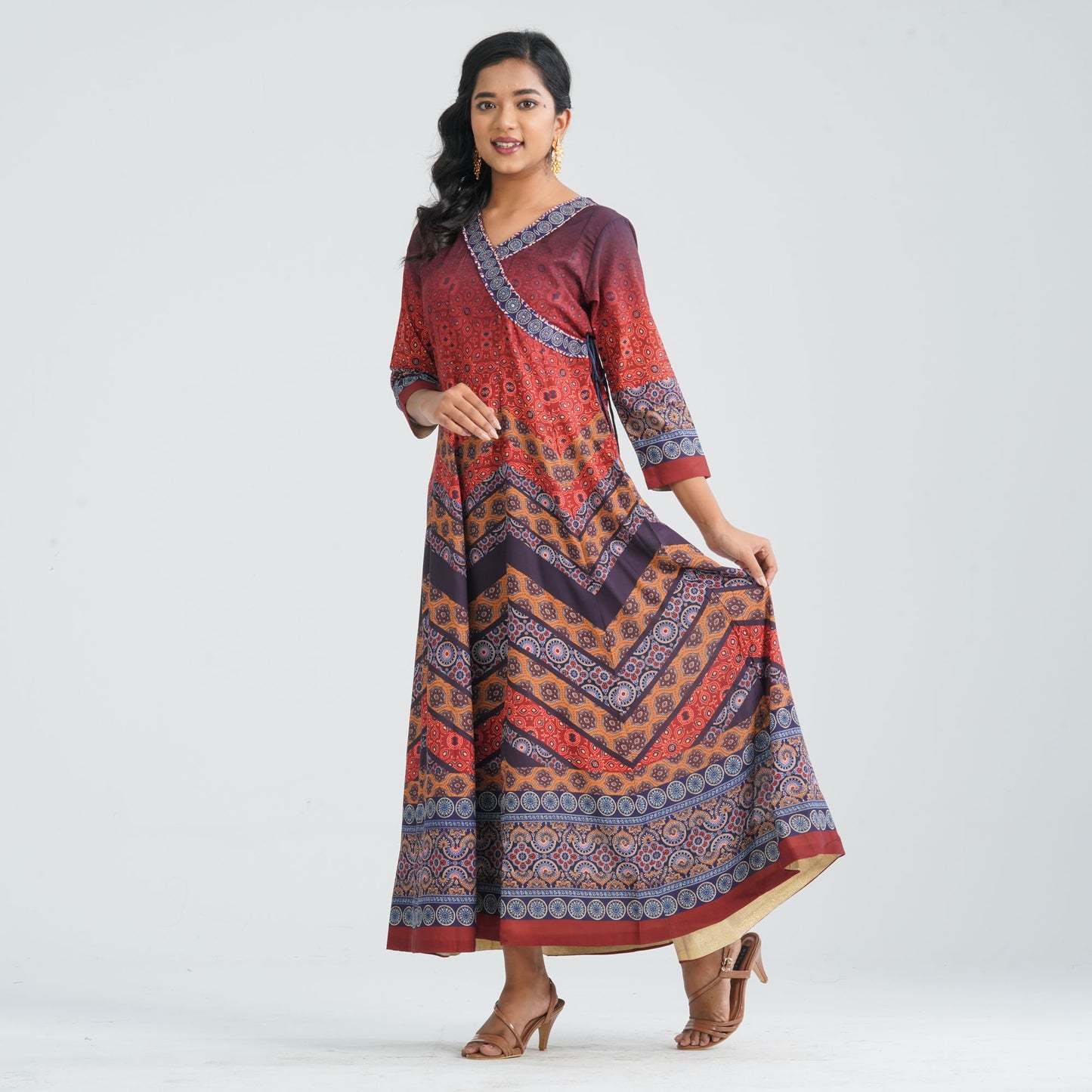 Women's Mixed Cotton Gown
