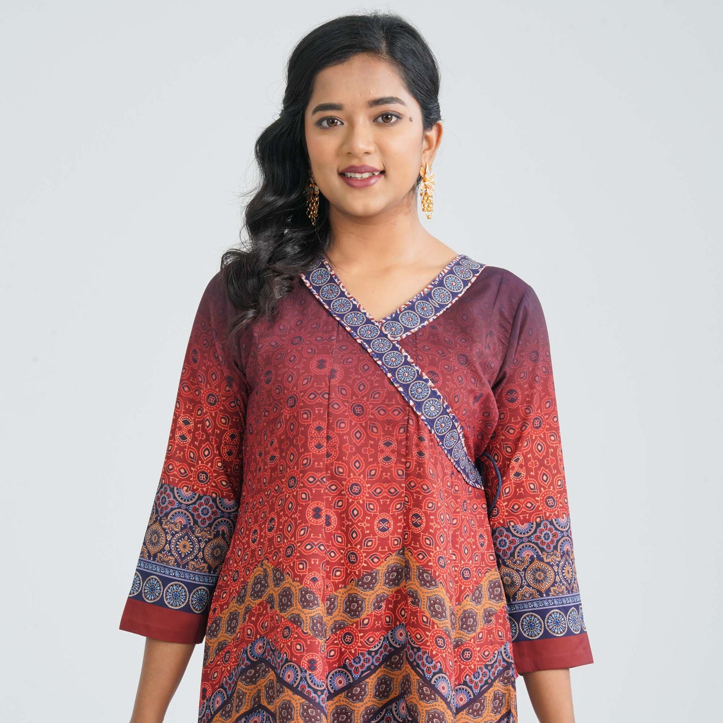 Women's Mixed Cotton Gown