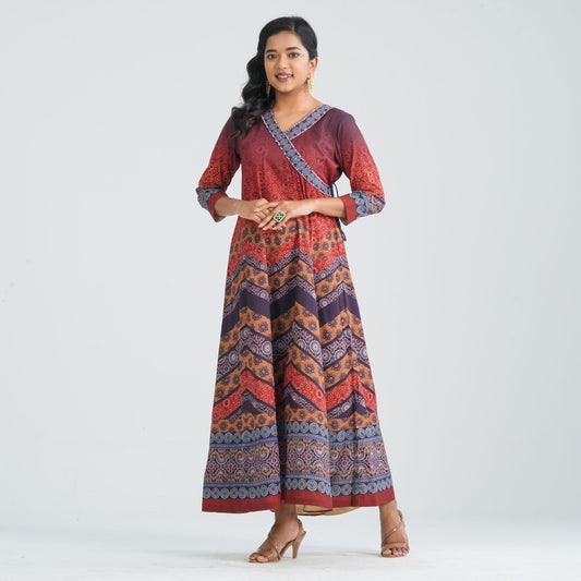 Women's Mixed Cotton Gown