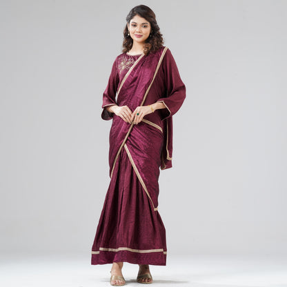 Womens Maroon Gown