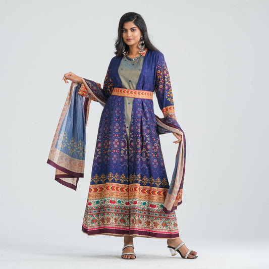 Women's Blended Silk Gown