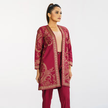 Load image into Gallery viewer, ETHNIC JACKET-MAROON
