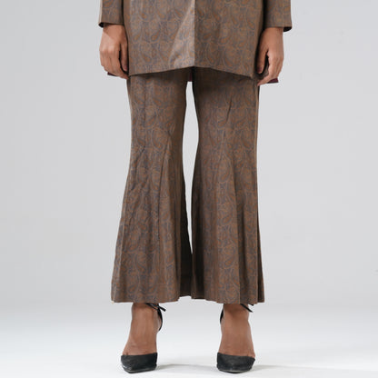 Women Brown Ethnic Two Piece Set