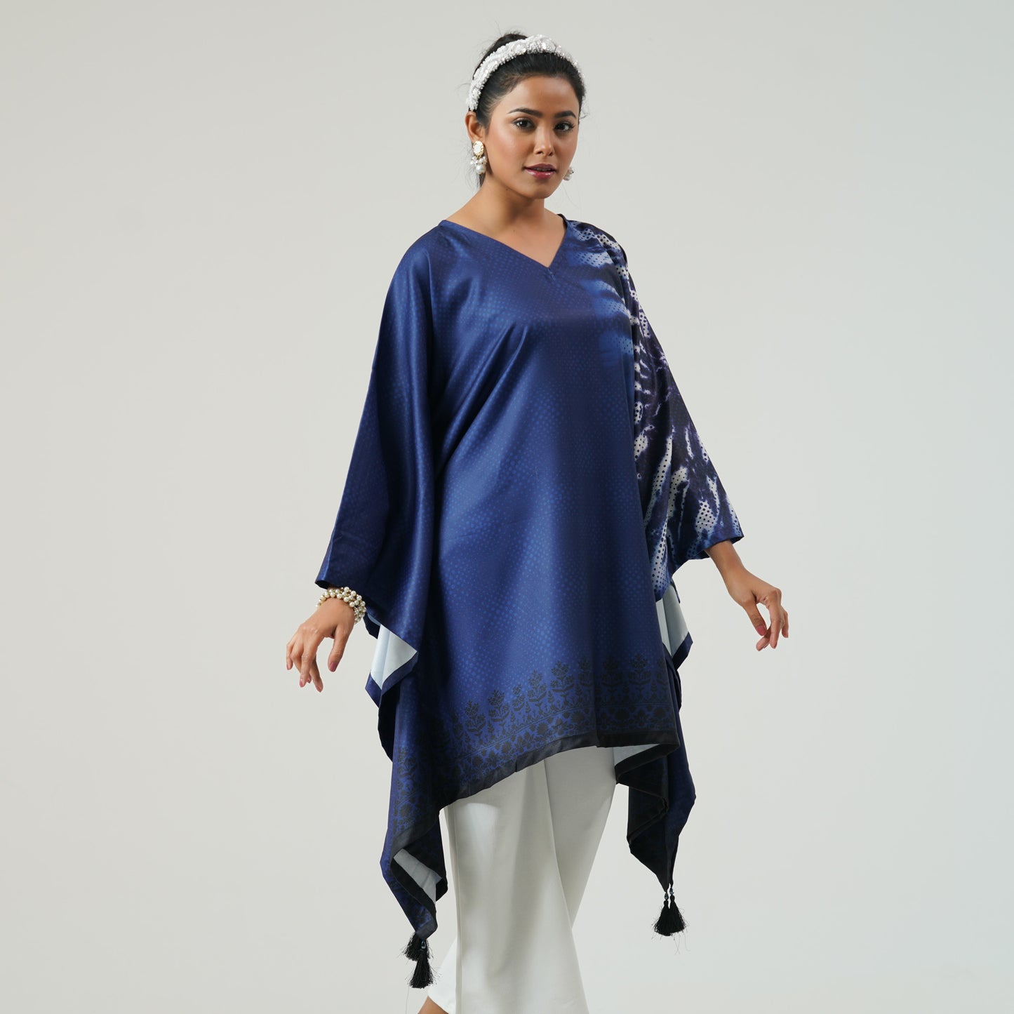 Womens Blue Kaftan