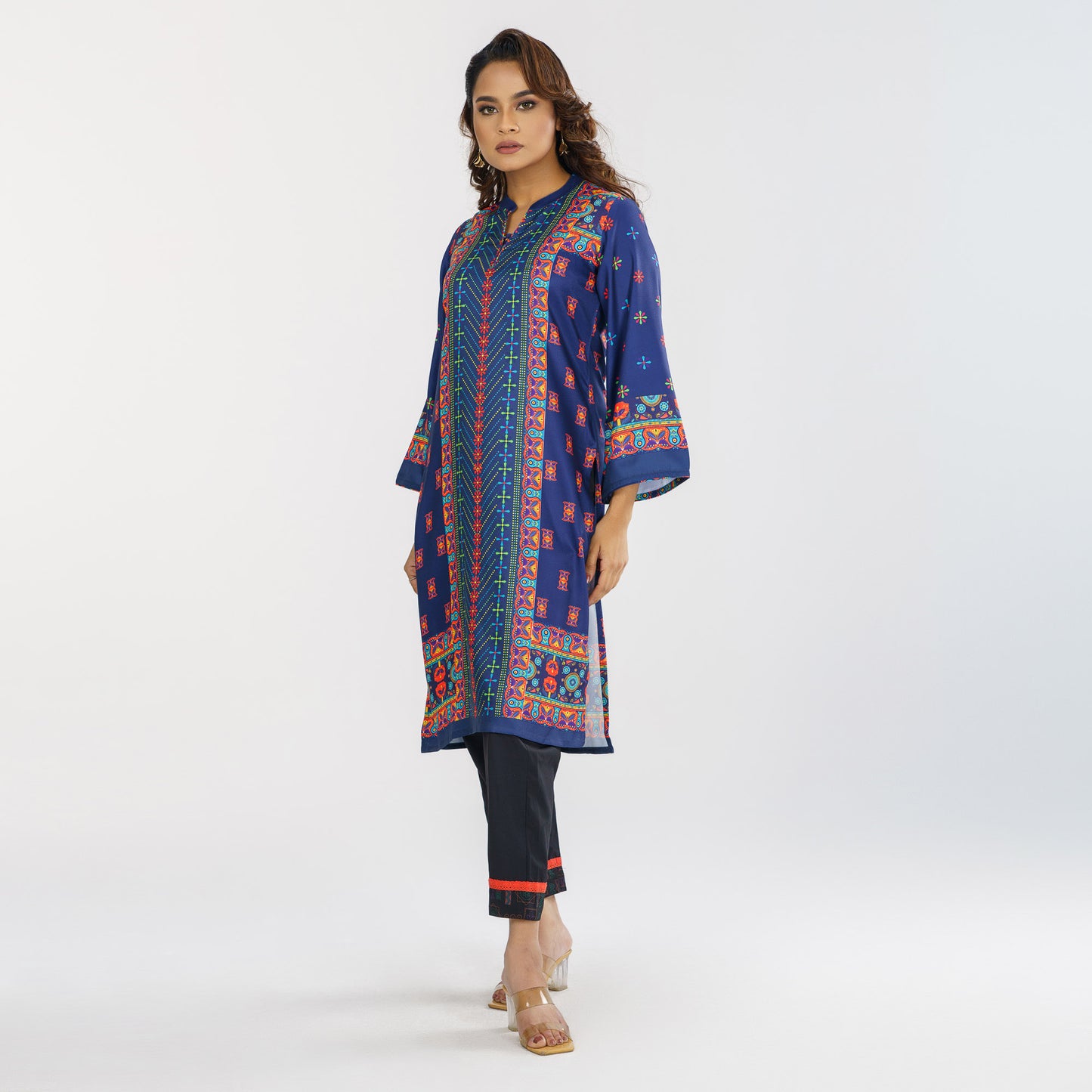 Womens Navy Ethnic Kurti