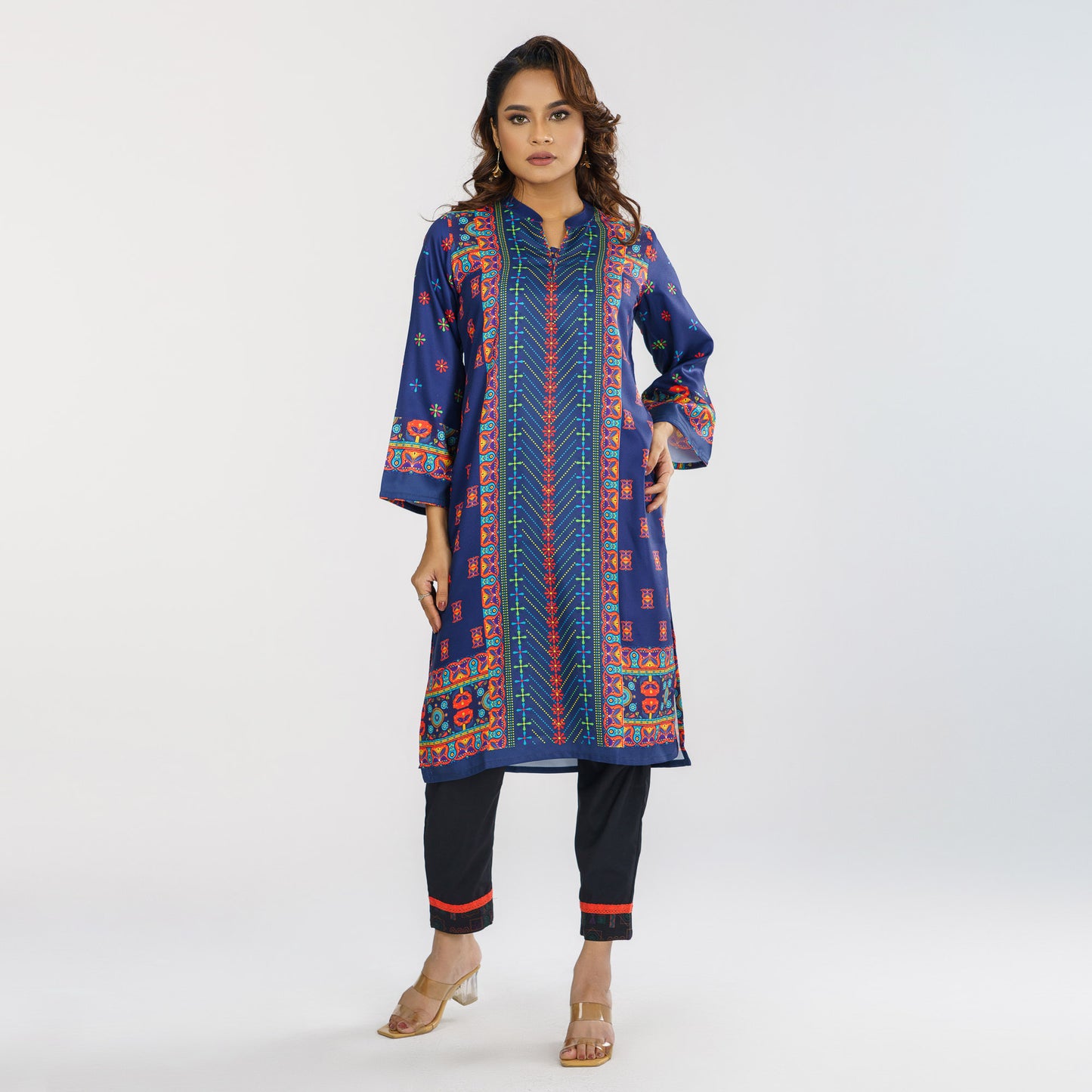 Womens Navy Ethnic Kurti