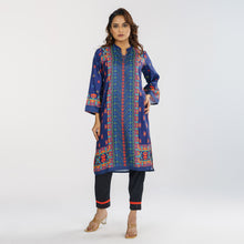 Load image into Gallery viewer, Women&#39;s Navy Ethnic Kurti
