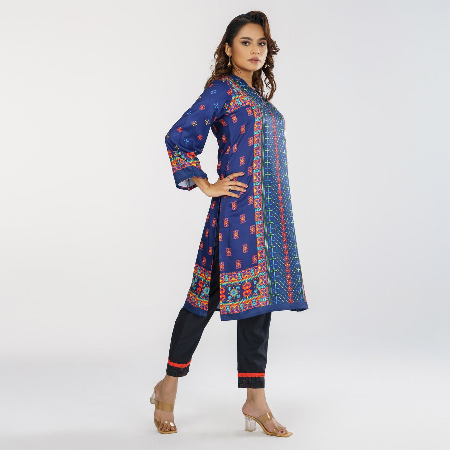 Womens Navy Ethnic Kurti