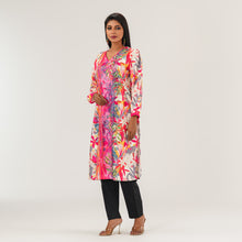 Load image into Gallery viewer, Womens Pink Printed Kurti
