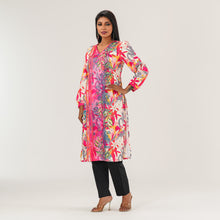 Load image into Gallery viewer, Womens Pink Printed Kurti
