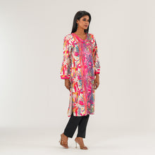 Load image into Gallery viewer, Womens Pink Printed Kurti
