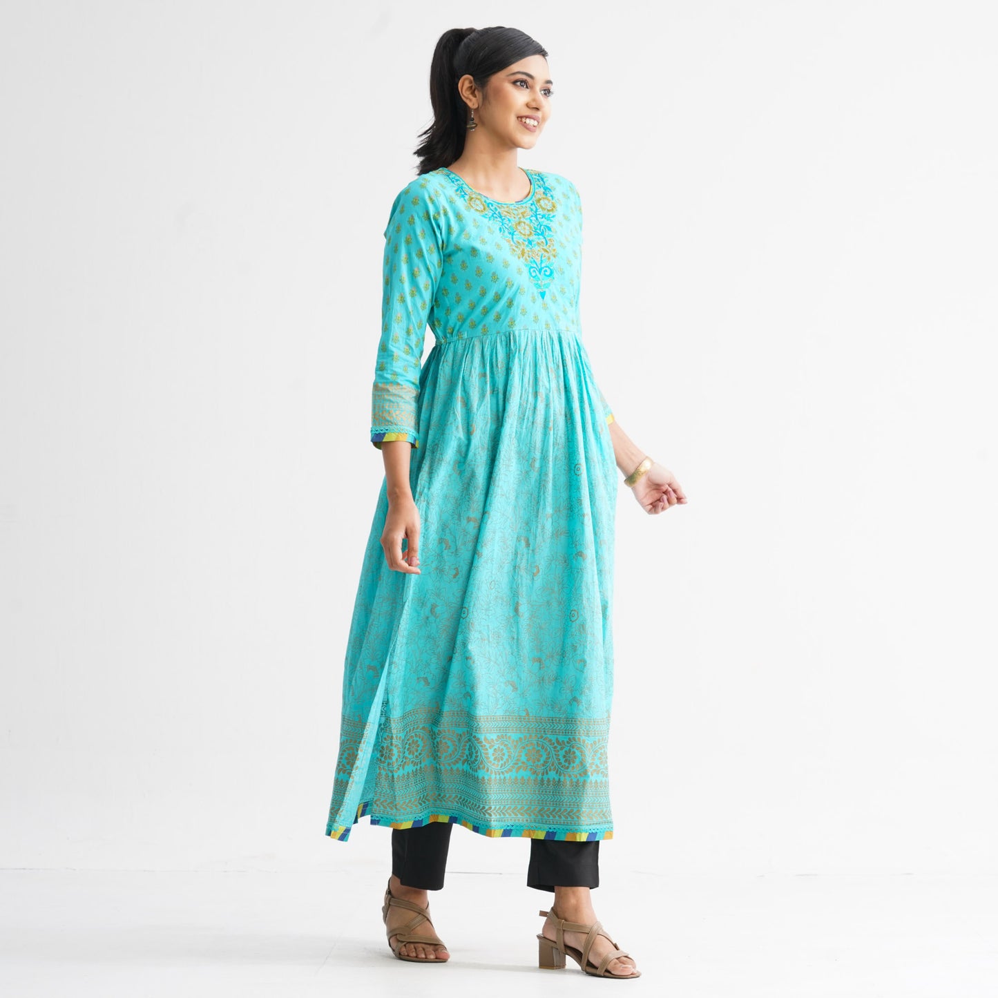 Women’s Premium Pastel Anarkali Kurti